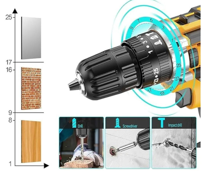 Perceuse Électrique Polyvalente - مثقاب كهربائي احترافي متعدد الوظائف لكل مهامك المنزلية والاحترافية