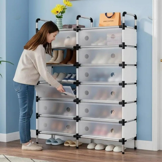 Armoire Chaussures Empilable 12 Casiers - خزانة تنظيم الأحذية