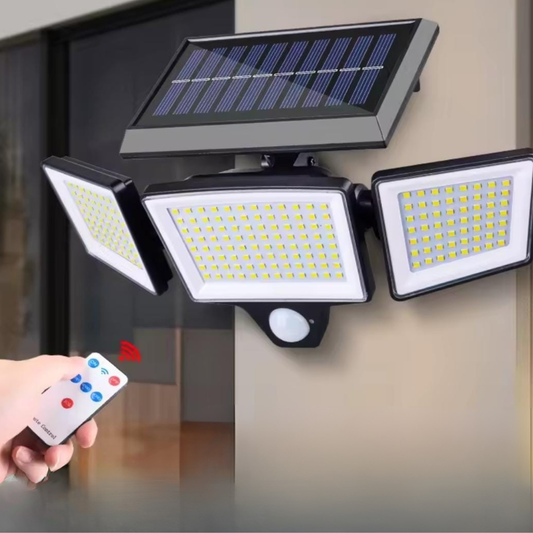 Éclairage Extérieur Solaire à trois directions - مصباح طاقة شمسية بثلاثة اتجاهات