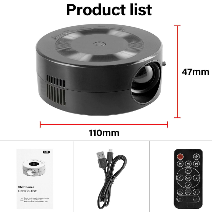 Mini vidéoprojecteur portable  البروجكتور المحمول الذكي