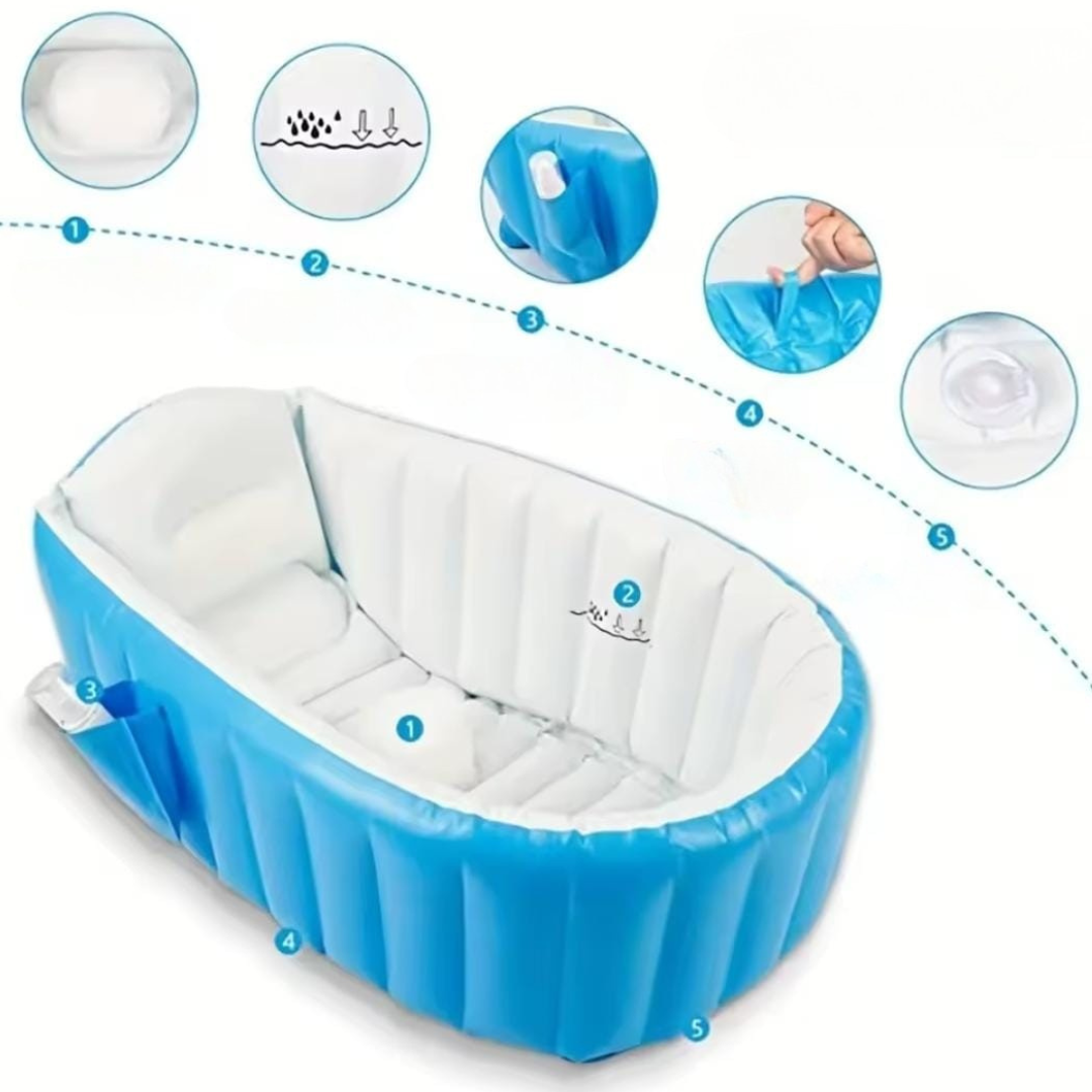 Baignoire Gonflable pour Bébé - حوض استحمام قابل للنفخ للأطفال