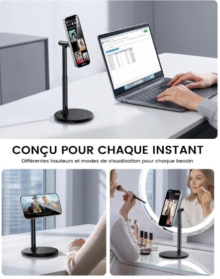 Support de téléphone réglable et rotatif à 360 حامل الهاتف