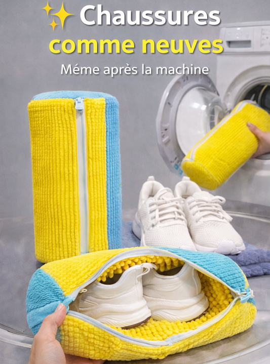 Sac laver les chaussures en machine - كيس لغسل الأحذية في الغسالة