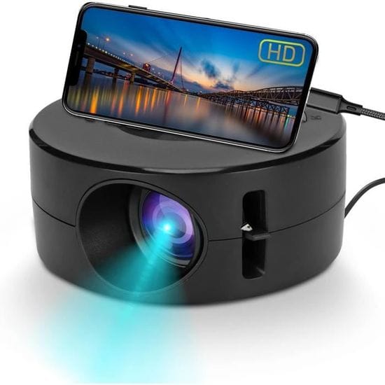 Mini vidéoprojecteur portable  البروجكتور المحمول الذكي