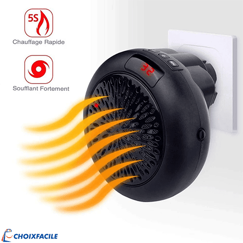 Chauffage Portable Électrique 900W سخان كهربائي محمول