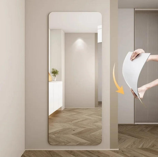 Miroir mural adhésif haute qualité 90×40 cm -مرآة حائط لاصقة عالية الجودة