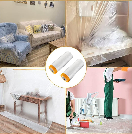Film plastique de protection multifonction pour meubles et sols - غطاء بلاستيكي متعدد الاستخدامات لحماية الأثاث والأرضيات