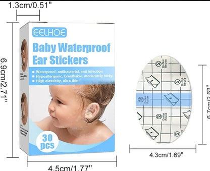Autocollants imperméables pour les oreilles de bébé - لاصقات الأذن المقاومة للماء للأطفال