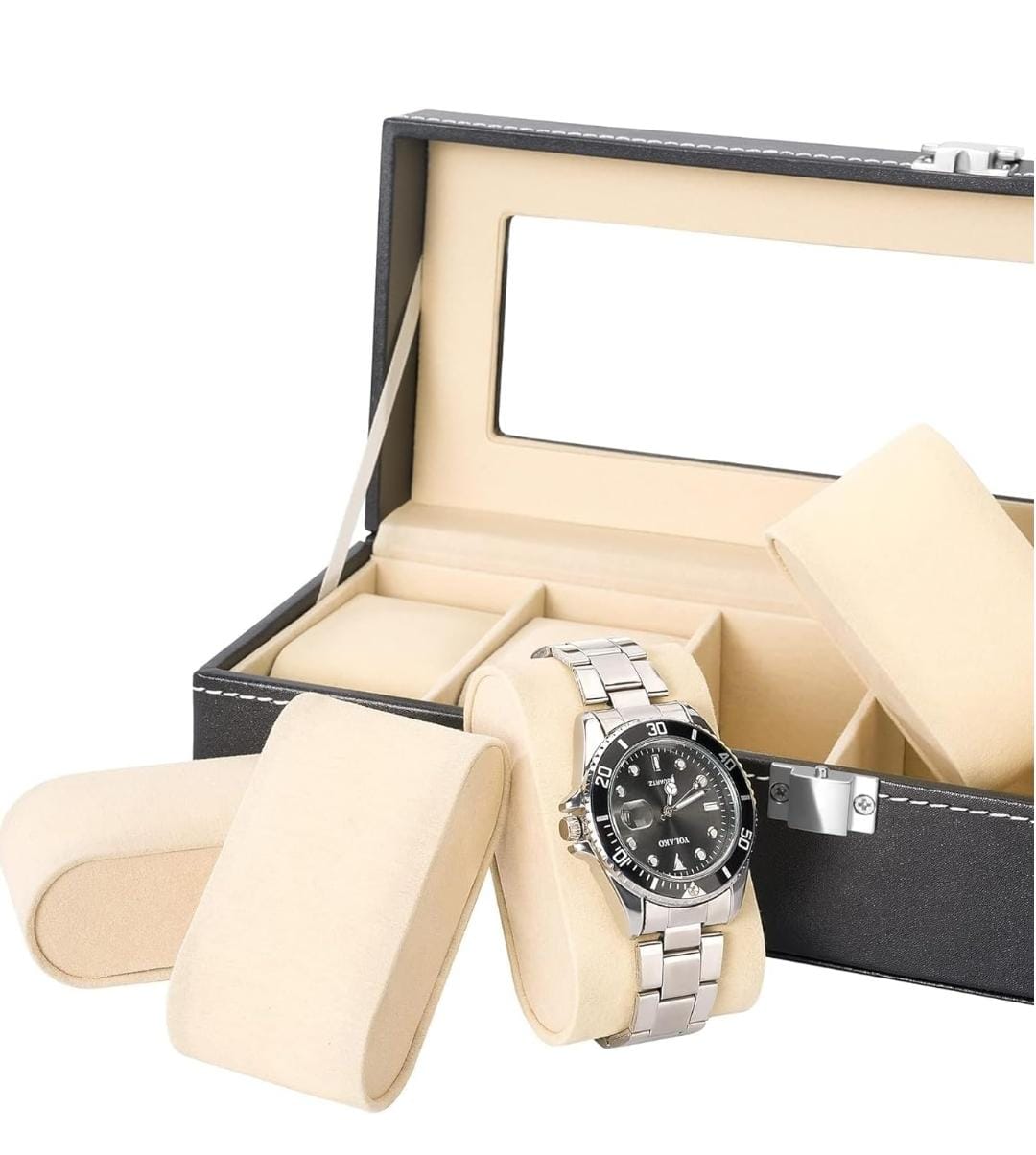 Boîte de rangement élégante pour montres - علبة فاخرة لحفظ وتنظيم الساعات