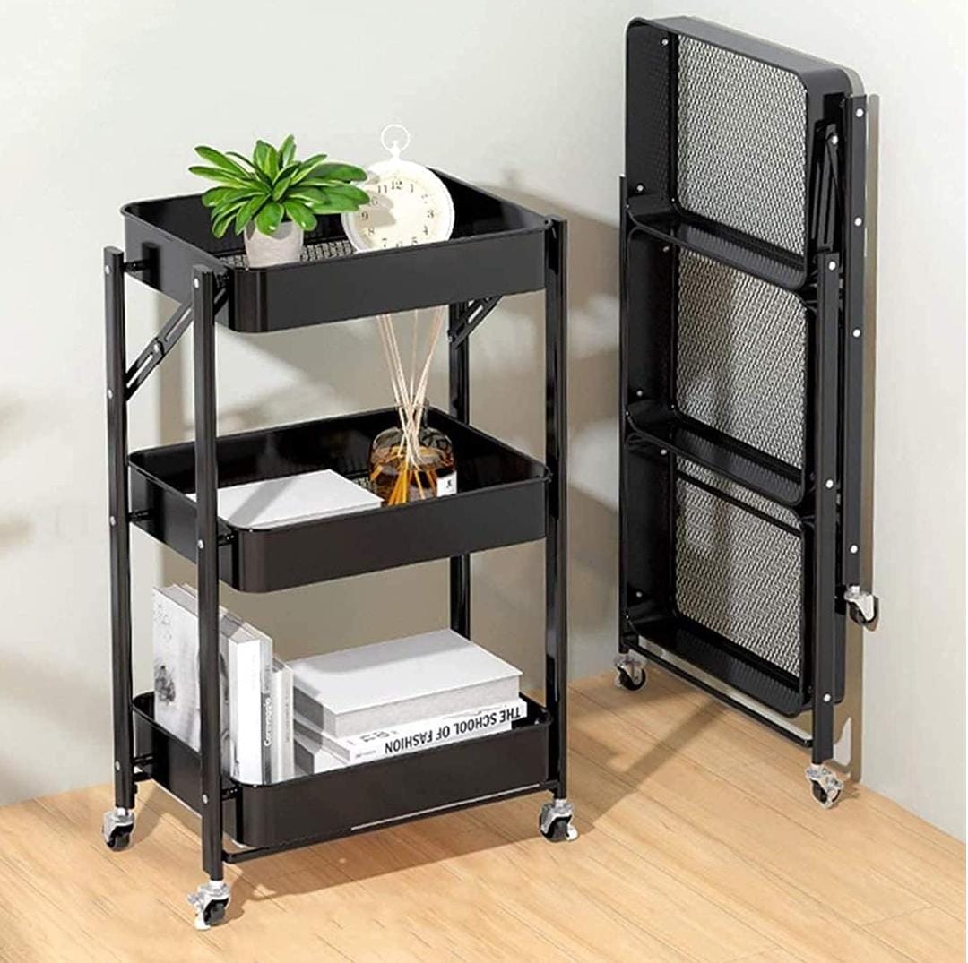 Chariot de rangement pliable intelligent- عربة تخزين ذكية قابلة للطي