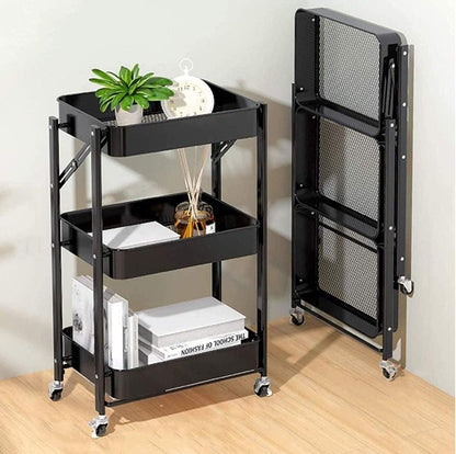 Chariot de rangement pliable intelligent- عربة تخزين ذكية قابلة للطي