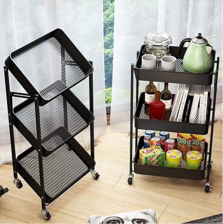 Chariot de rangement pliable intelligent- عربة تخزين ذكية قابلة للطي