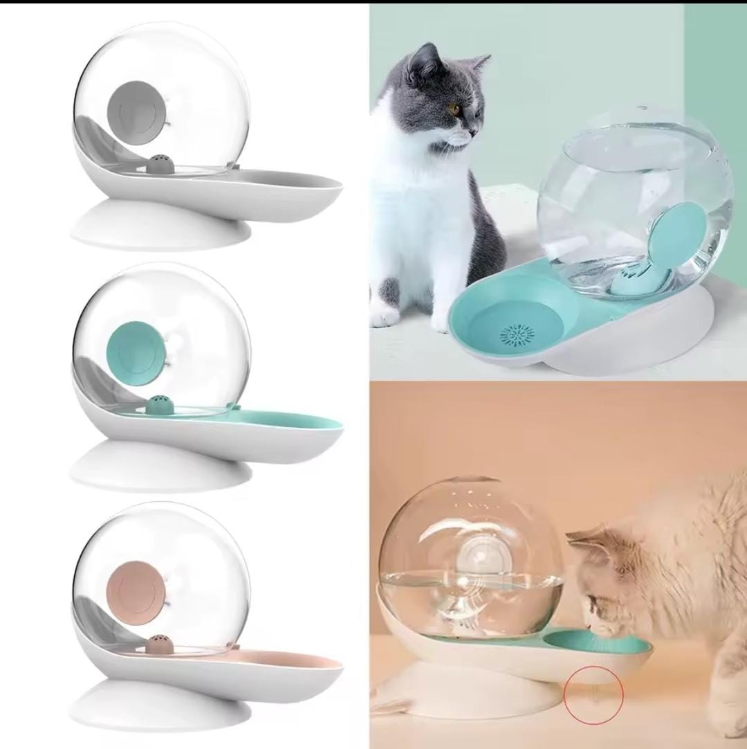 Fontaine à eau intelligente pour chat - نافورة ماء ذكية للقطط بشكل كرة شفافة