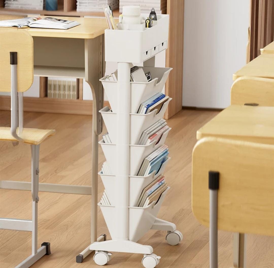 Organisateur à roulettes multi-niveaux pour la maison et le bureau - منظّم متعدد الطبقات بعجلات لتنظيم ذكي للمكتب والمنزل