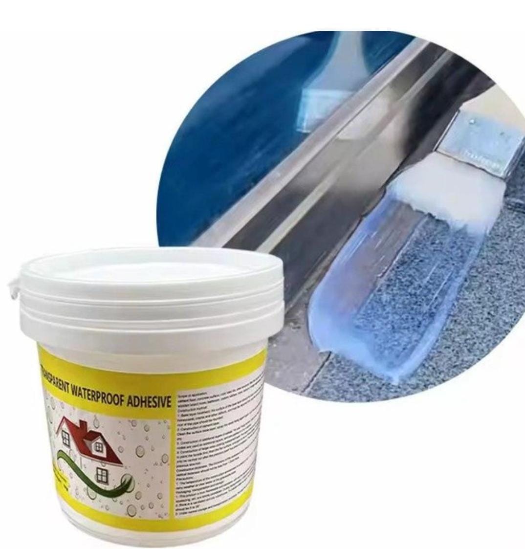 Adhésif imperméable transparent  - لاصق عازل للماء شفاف لإصلاح التسربات والشقوق