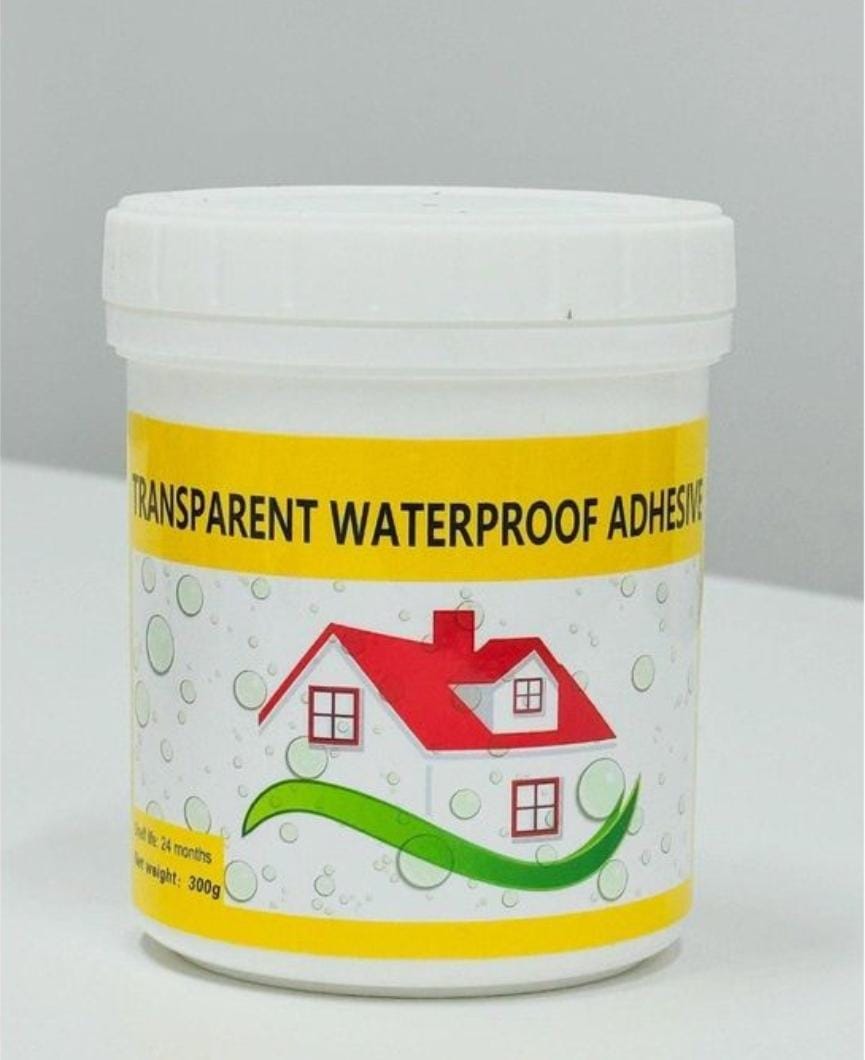 Adhésif imperméable transparent  - لاصق عازل للماء شفاف لإصلاح التسربات والشقوق
