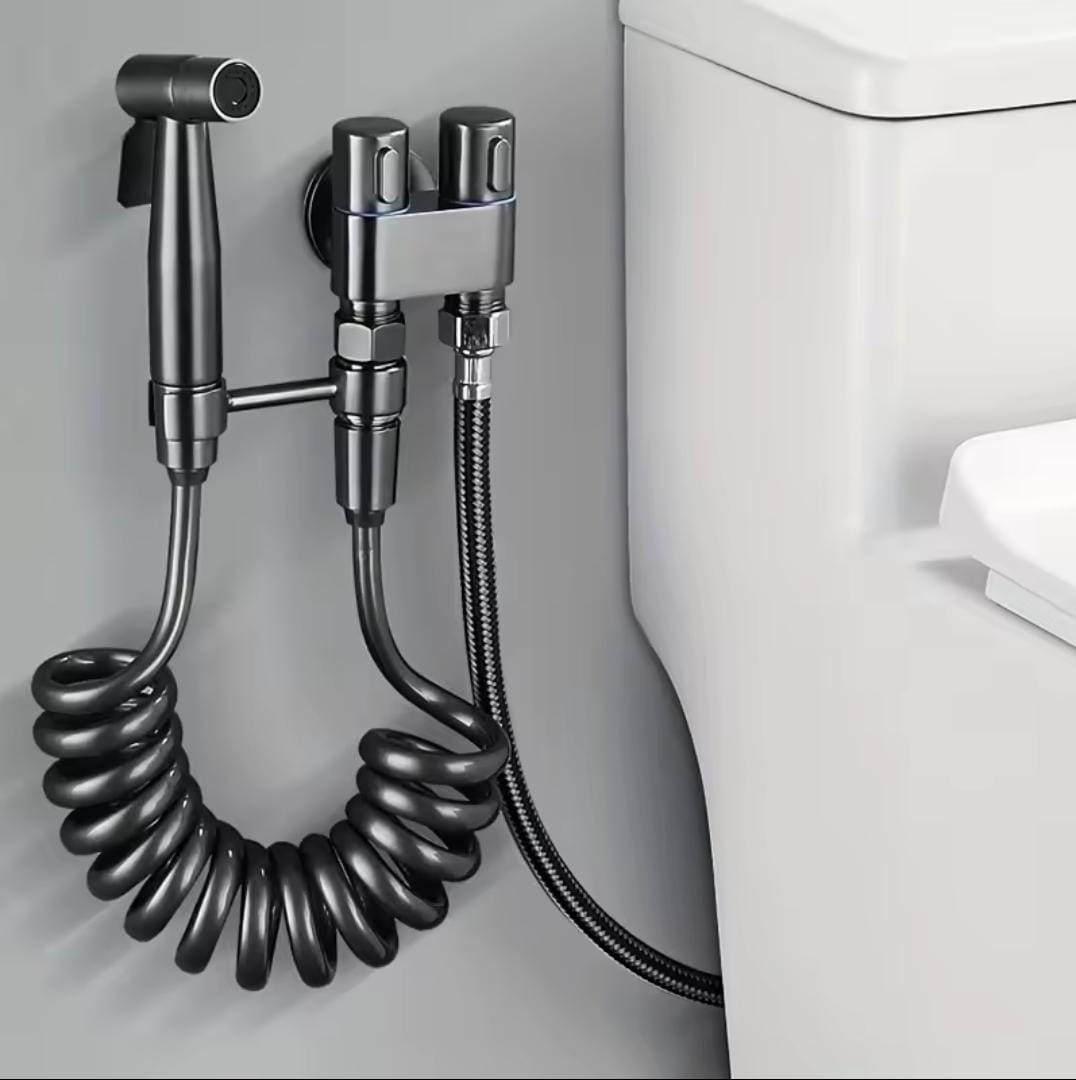 Kit de douchette WC multifonction à fort débit d’eau - طقم رشاش مرحاض متعدد الاستعمالات بتدفق ماء قوي