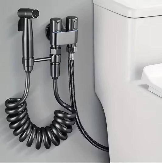 Kit de douchette WC multifonction à fort débit d’eau - طقم رشاش مرحاض متعدد الاستعمالات بتدفق ماء قوي