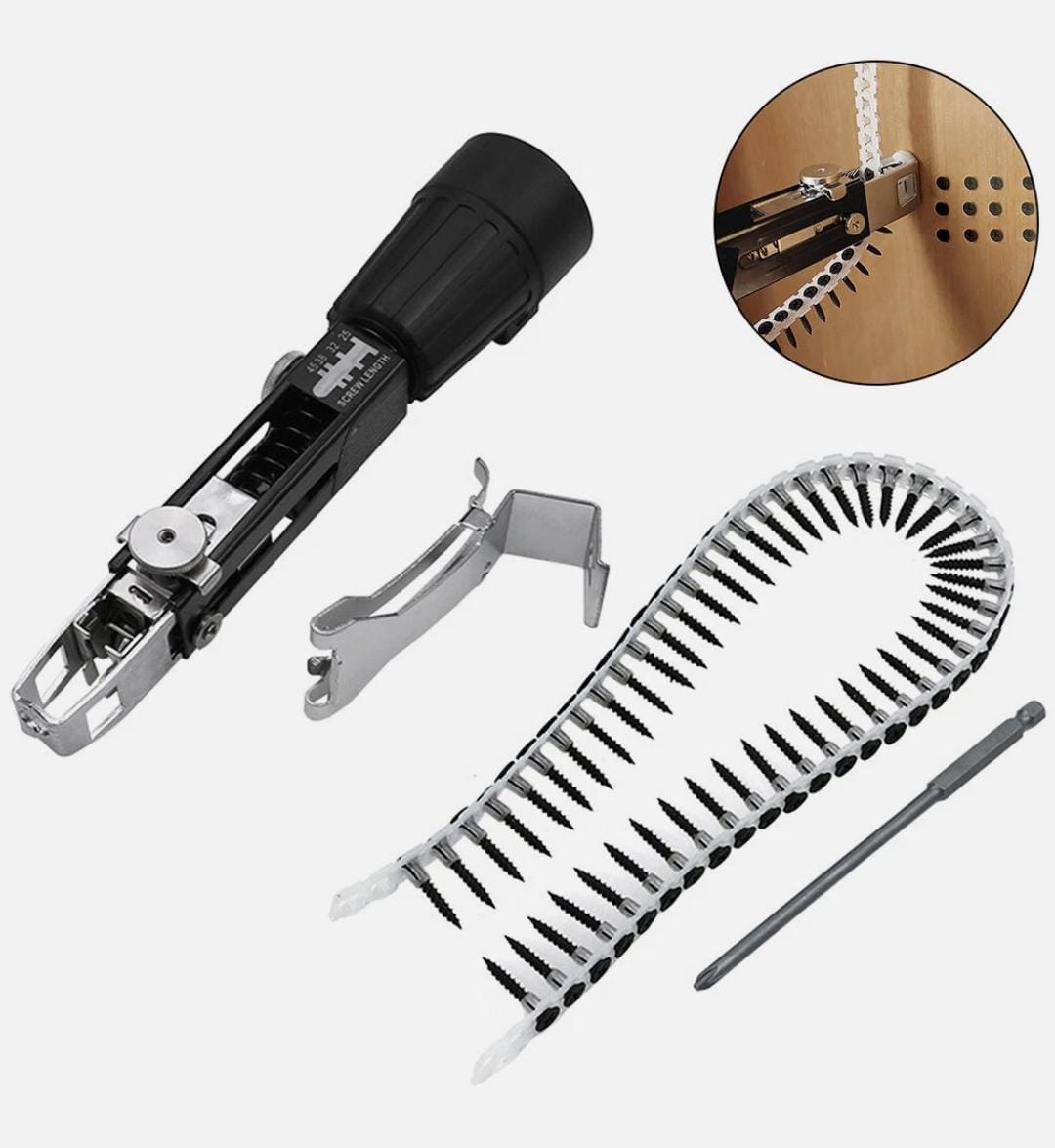 Accessoire d’alimentation automatique de vis pour perceuse -ملحق تغذية البراغي الأوتوماتيكي للمثقاب –