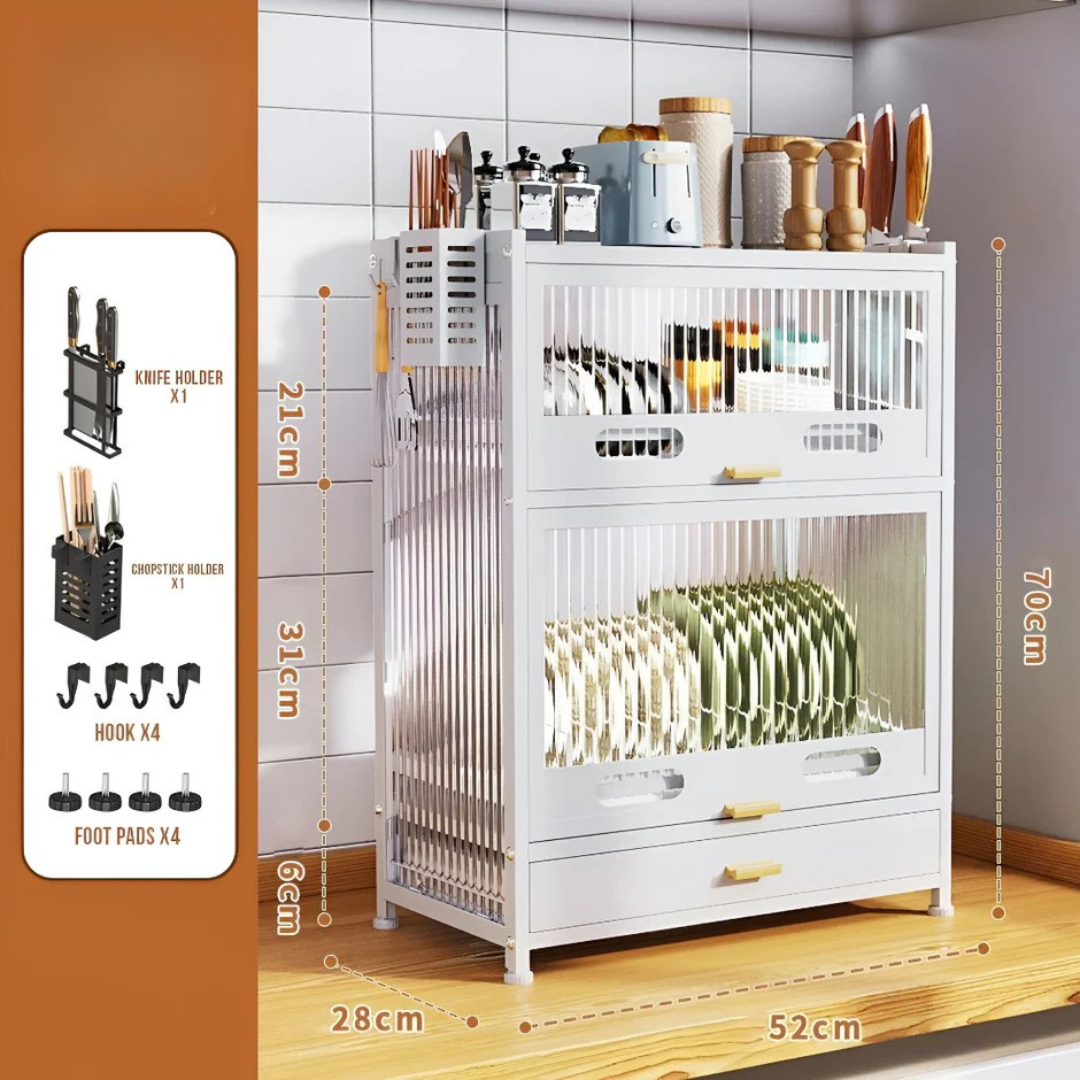 Organisateur de Cuisine Intelligent -  منظّم المطبخ الذكي متعدد الطبقات