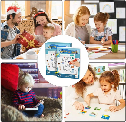 Cahier de traçage pour enfants - كتاب الخطوط للأطفال