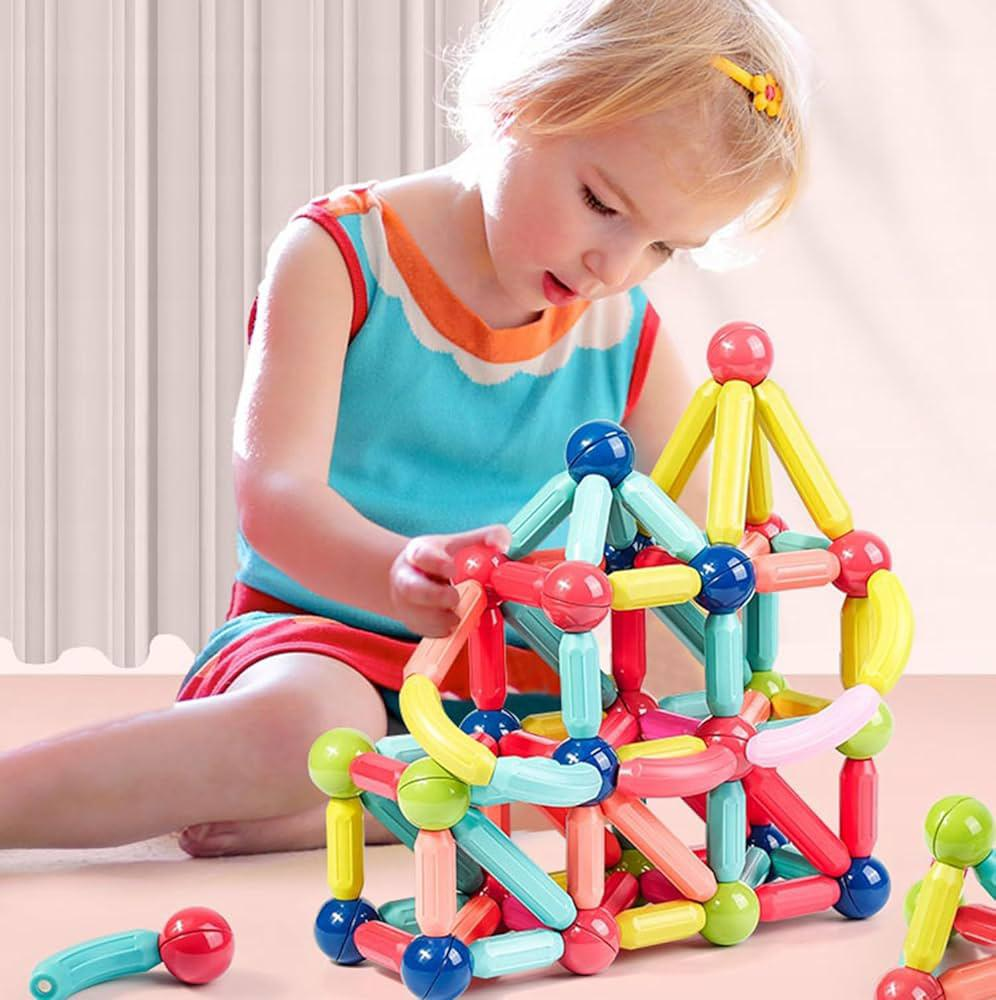 Jeu de construction magnétique - لعبة تركيب مغناطيسية للأطفال