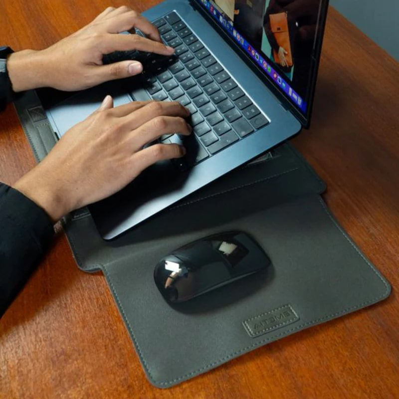 Support PC Portable - حامل لابتوب جلدي قابل للطي
