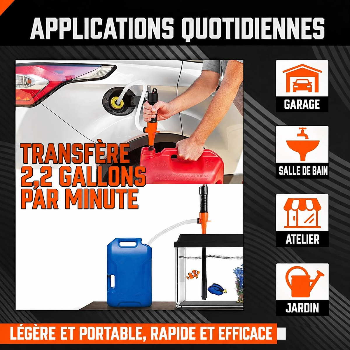 Pompe de transfert de liquide à batterie - مضخة نقل السوائل المحمولة بالبطارية