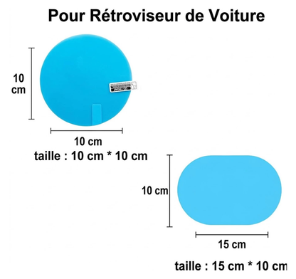 Anti-buée et anti-pluie pour rétroviseur ( 4pièces ) - ملصق مرايا السيارة المضاد للماء والضباب
