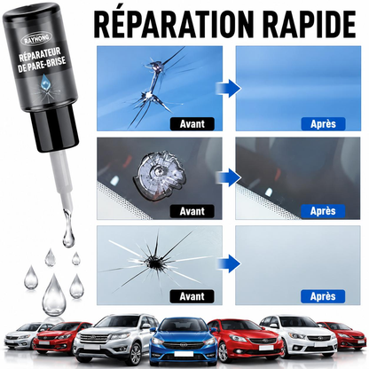 Kit de réparation des fissures de pare-brise - طقم إصلاح شقوق زجاج السيارة
