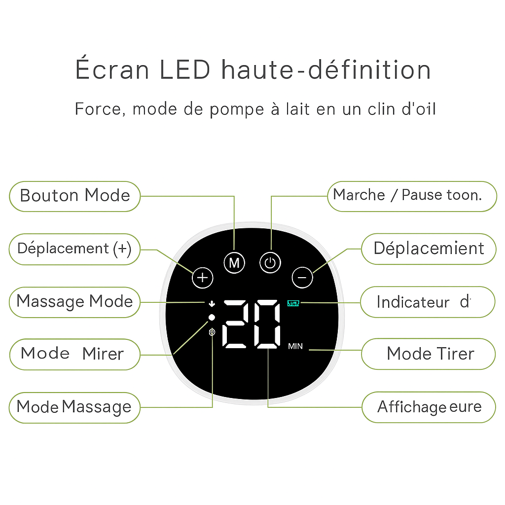 Tire-lait électrique portable - شفاط حليب كهربائي محمول