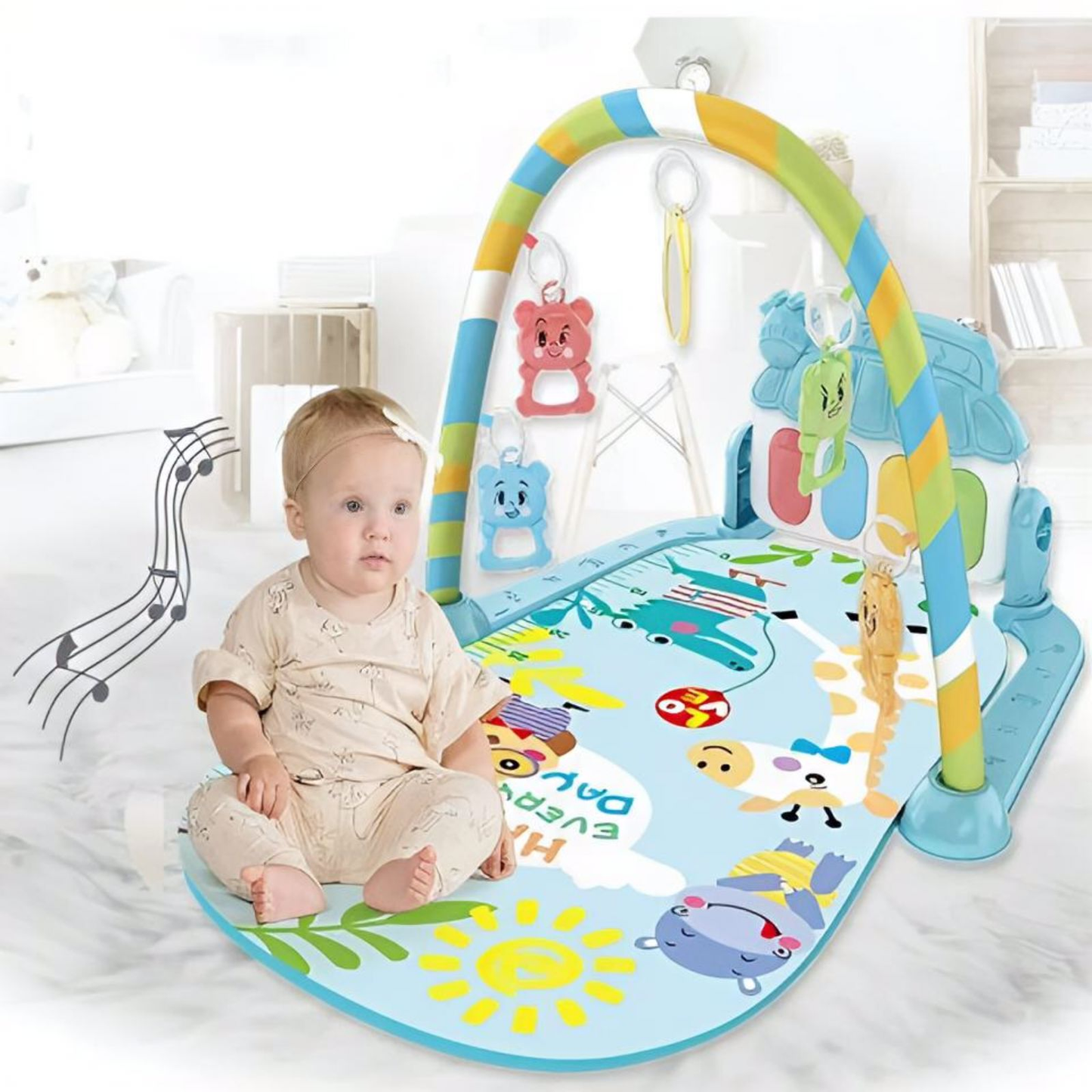 Tapis d’Éveil Piano Musical Bébé