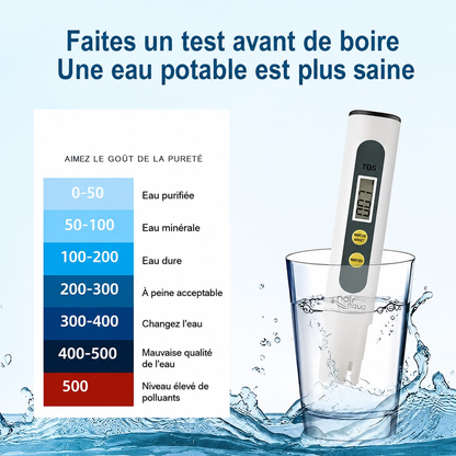 Testeur TDS de qualité de l’eau - جهاز قياس جودة المياه الذكي