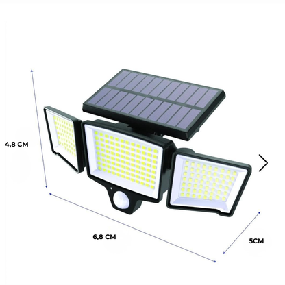 Éclairage Extérieur Solaire à trois directions - مصباح طاقة شمسية بثلاثة اتجاهات