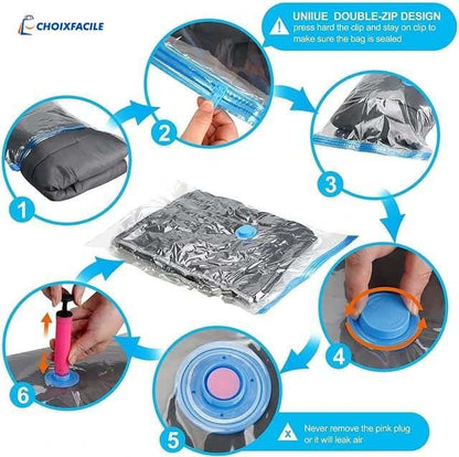 5 sacs de rangement sous vide vêtements, couettes - اكياس تخزين