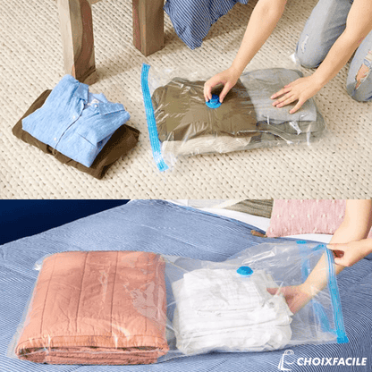 5 sacs de rangement sous vide vêtements, couettes - اكياس تخزين
