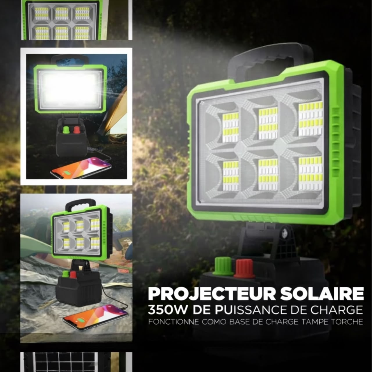 Projecteur solaire portable - مصباح شمسي محمول