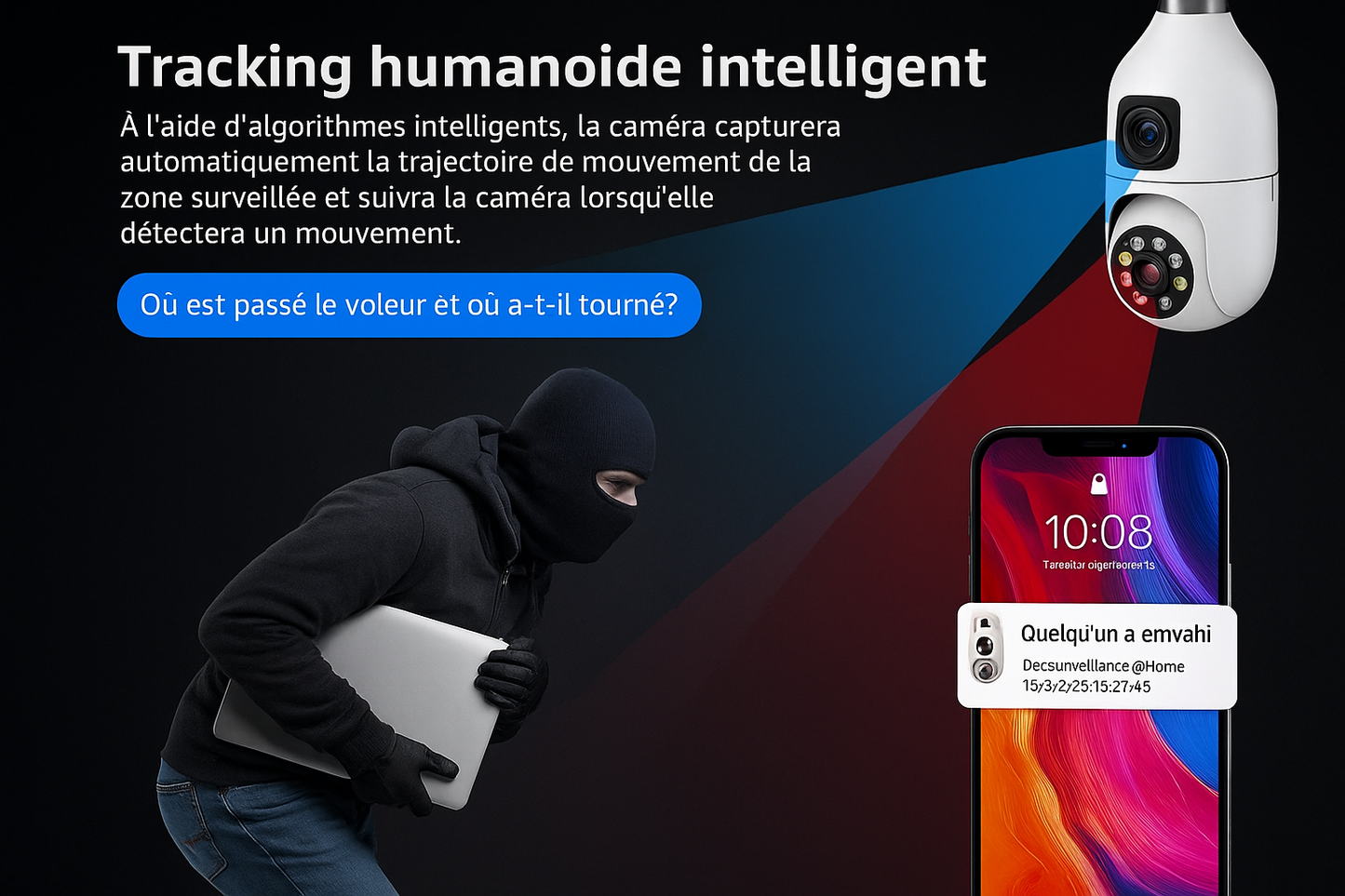 Caméra 4K Surveillance - كاميرا الأمان المنزلية