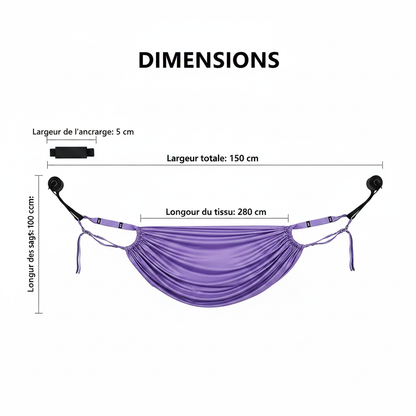 DIMENSIONS - Hamac de yoga aérien