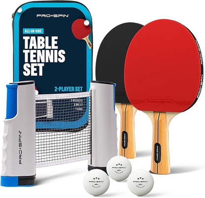 Kit de Tennis de Table Portable Complet - طقم تنس الطاولة المحمول المتكامل