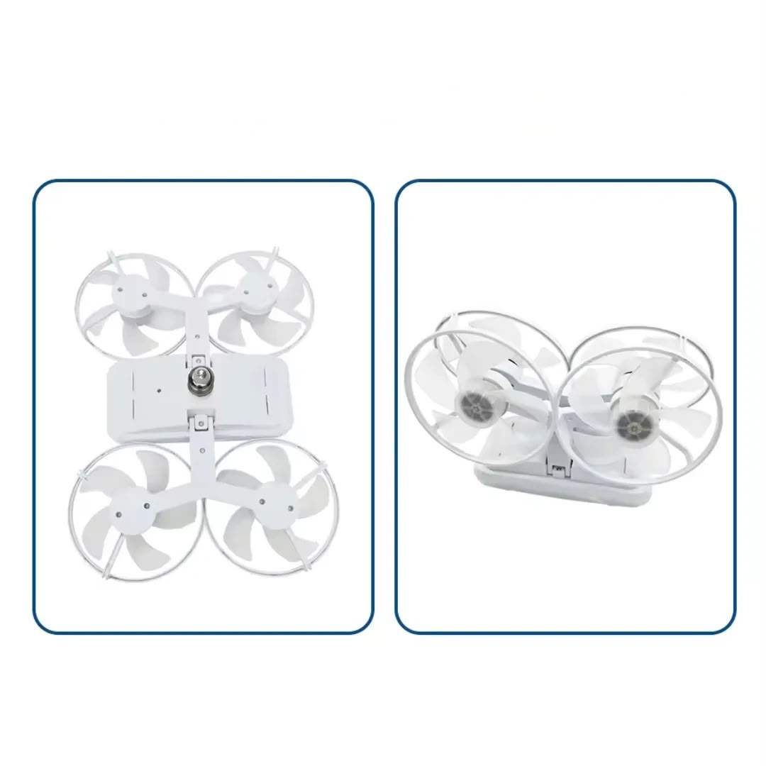 Ventilateur de plafond intelligent à 4 hélices - مروحة سقف رباعية ذكية