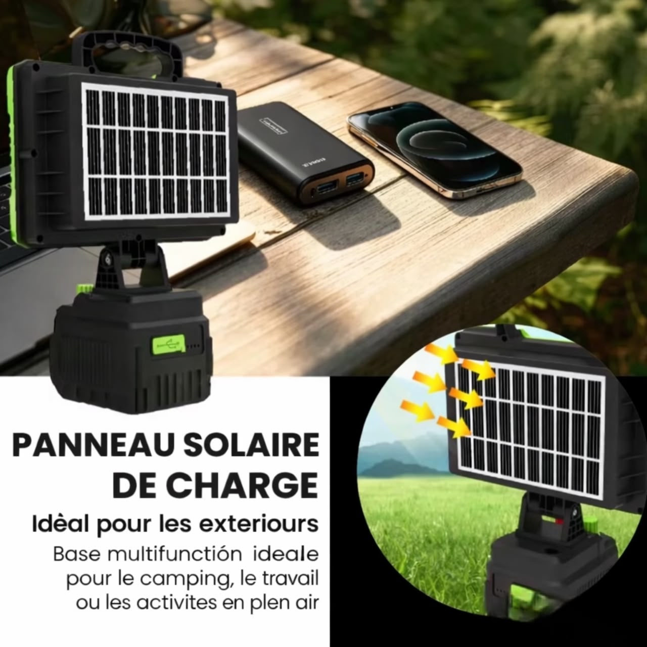Projecteur solaire portable - مصباح شمسي محمول