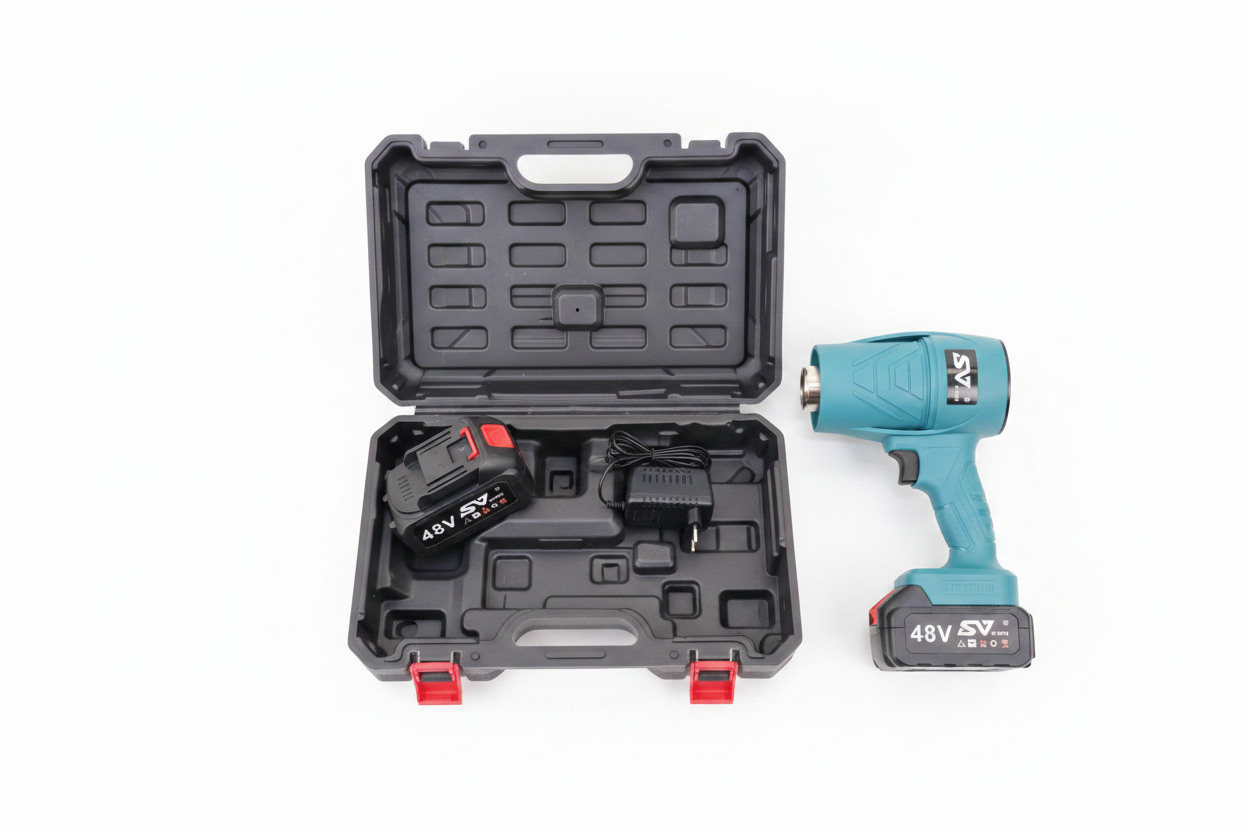 Kit complet pistolet thermique 48V SV vue de dessus