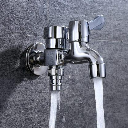Robinet double sortie multifonction au design moderne - حنفية مزدوجة متعددة الاستخدامات بتصميم عصري وتدفق مزدوج للمياه