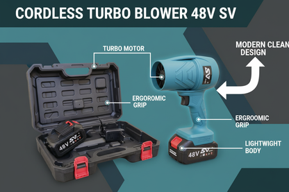 Infographie souffleur turbo 48V SV caractéristiques