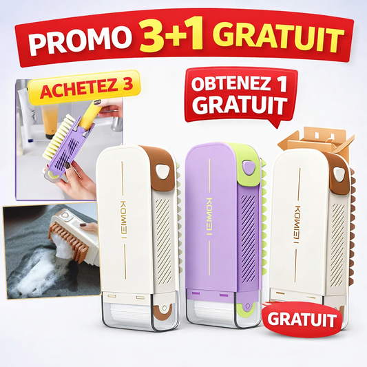 Brosse multifonction avec réservoir de savon