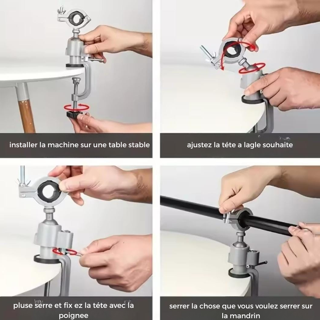 Support Fixation pour Perceuse & Meuleuse Réglable.