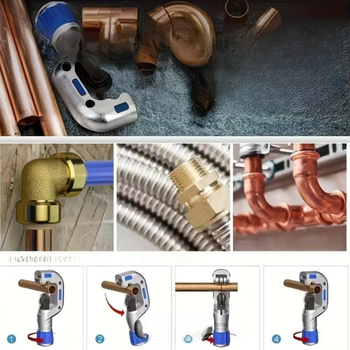 Coupe-tube professionnel à roulements - قاطع أنابيب احترافي دقيق