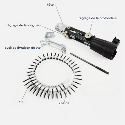Accessoire d’alimentation automatique de vis pour perceuse -ملحق تغذية البراغي الأوتوماتيكي للمثقاب –