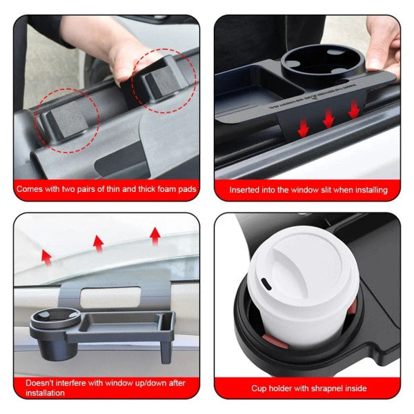 Organisateur de Voiture Multi-Fonctions avec Porte-Gobelet